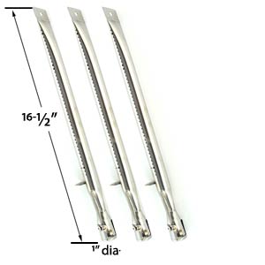 Replacement 3 Pack Gas Grill Burner for BBQTEK, BBQ grillware, Bond, BroilChef, Broil-Mate, and Kenmore Gas Models