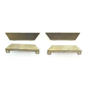 Replacemnet Heat Plate Support Bracket for BBQTEK GPT1813G, BOND GPT1813G, BroilChef GPT1813G, Master Chef 85-3602-8, Perfect Flame GST2114 and Tera Gear GPT1813G Gas Grill Models, Set of 2
