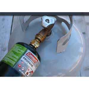 Propane Refill Adapter for Disposable 1LB Propane Bottle - Empty Cylinder Canister Filler Coupler