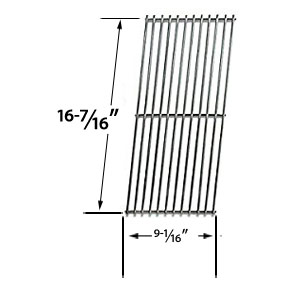 Replacement Stainless Steel Cooking Grids For Chargriller 2001, 2020 and Vermont Castings CF9050, CF9055 3A, CF9055 3B, CF9056, CF9080, CF9085, CF9085 3A, CF9085 3B, CF9086, Experience, Extreme Built-in Gas Grill Models