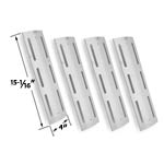 4 Pack Stainless Steel Heat Plate Replacement for Kmart 640-117694-117, Brinkmann 4 Burner 8401, 810-8410-F, 810-8410-S, Portland 8300, 810-8300-F, Pro Series 7231, 810-7231-W, Pro Series 8300, 810-8300-W, Grill Chef PAT502, Grand Hall and Kenmore Grills