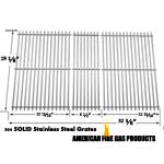 Replacement Stainless Steel Cooking Grid for Members Mark M3206ALP, M3206ANG, M3207ALP, M5205ALP, M5205ANG, MONARCH04ALP and Kenmore 141.16655900, 141.17677 Gas Grill Models, Set of 3