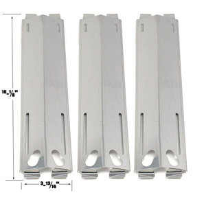 Replacement Steel Heat Plate for Patio Range, Bakers & Chefs MEV808ALP, Kenmore, Grand Royale HGI08ALP, HGI08ANG Gas Grill Models-3-Pack