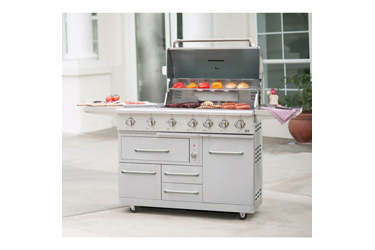 780-0832, 785588, NXR Stainless Steel 7-burner 80,000-btu Propane Gas Grill, Integrated Ice Chest and Grill Cover