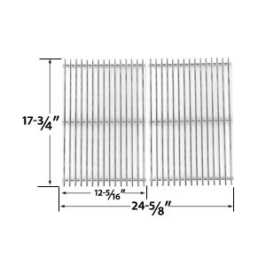 Replacement Stainless Steel Cooking Grid Replacement for DCS PC-2600, PC-26001, PC-2600L, PC-2600N, PCA-2600L, PCA-2600N Gas Grill Models, Set of 2