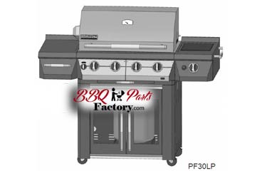 Perfect Flame Ultimate Series Gas Grill Model PF30LP, 276964L, Lowes 296470