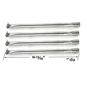 Replacement Charmglow 720-0234, Nexgrill 720-0033, 720-0234, 720-0289 Rebuild Kit | 4 Stainless Burners and 4 Heat Plates