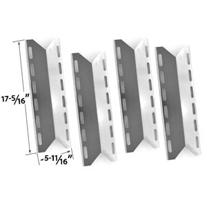 4 Pack Replacement Stainless Steel Heat Plate for Member's Mark720-0584, 720-0584A, 720-0586A, Nexgrill 720-0018, 720-0033, 720-0103, 720-0125, 720-0140, 720-0234, 720-0289, 720-0335, 720-0584A, 730-0584, 740-0593, 740-0594, 750-0593, 750-0594, 720-00