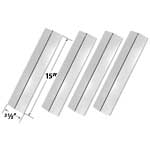 4 Pack Replacement Stainless Steel Heat Shield for SF278LP, SF308LP & Amana AM26LP, Amana AM27LP, Amana AM30LP-P, Amana AM33LP-P Gas Grill Models