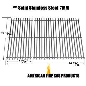 Replacement Stainless Steel Cooking Grid for Centro 2000, 4000, 85-1210-2, 85-1250-6, 85-1273-2, 85-1286-6, G40204, G40205, G40304, G40305, G40200, G40202 Gas Grill Models, Set of 3