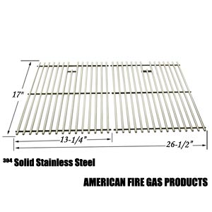 Replacement Stainless Steel Cooking Grid Replacement for Kenmore 122.16119, 122.16129, 122.16641900, 122.16641901, 16641, 415.16107110, 720-0341, 720-0549, 415.1610621, 720-0670A Gas Grill Models, Set of 2
