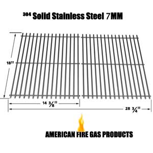 Replacement Stainless Steel Cooking Grid for Ducane 3100, 3200, 3073101, Affinity 3100, 31421001, Afinity 3200, Affinity 3300, Affinity 3400, Affinity 4100, 4100, Affinity 4200, Affinity 4400 Gas Grill Models, Set of 2