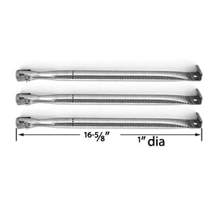 3 PACK Replacement Stainless Steel Burner for Shinerich SRGG41009, Tera Gear GSS3220A, Uniflame GBC1069WB-C, Presidents Choice 09011010PC, 09011042PC, 09011044PC, PC10011016, 324687, Bbqtek GSF2818K, GSS3220JS and IGS IGS-2504 Gas Grill Models …