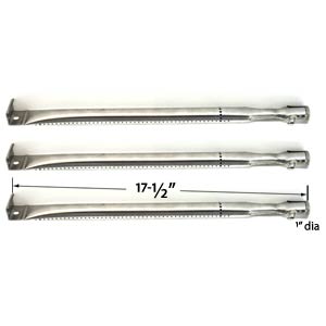 3 Pack Replacement Stainless Steel Burner for select BBQTEK GSS3219AN, GSS3219B, GSC3219TA, GSC3219TN, GSS3219A and Presidents Choice 10011012, GSS2520JA Gas Grill Models