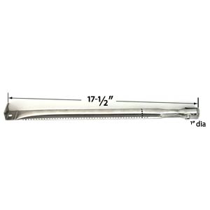Replacement Stainless Steel Burner for select BBQTEK GSS3219AN, GSS3219B, GSC3219TA, GSC3219TN, GSS3219A and Presidents Choice 10011012, GSS2520JA Gas Grill Models