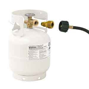Universal Fit Propane Tank Adapter Converts LP Tank POL to QCC1 (Type 1) Outlet - Old to New